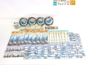 がまかつ 石鯛鈎、ゴーセン スーパートト印 道糸、ゴムキャップ付真空オモリ 他 石鯛仕掛 ウニ通し など 計96点