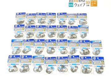 下田漁具 管付ヒラマサ針 18号・ 管付ヒラマサ針 20号・泳がせ針 25号 等計30個未使用釣り針セット