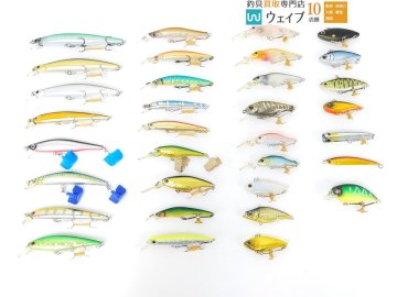 メガバス カットバイブ 55HW・エバーグリーン SMシャッド・ダイワ シルバークリーク ミノー F 等計33個中古