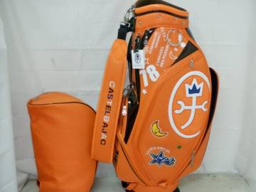 CASTELBAJAC カステルバジャック 9.0型 アスリートスタッフ★中古/美品★(ORxBKxWH)ゴルフ キャディバック