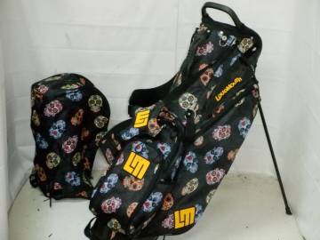 LOUDMOUTH ラウドマース SKULL 9.0型 アスリート スタンド★中古★(BK)ゴルフ キャディバック