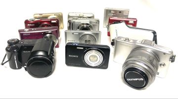 デジタルカメラ 12個セット まとめ ニコン FUJIFILM ソニー カシオ オリンパス 等 動作未確認 