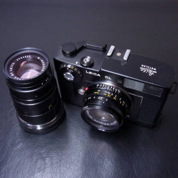 古カメラ Leica CL M-Rokkor 4/90 Summicron-c 2/40 レンズ2本付 コンパクト