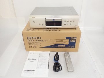 DENON デノン デンオン DCD-1500AE CD/SACDプレイヤー 元箱/説明書/リモコン付き ÷ 72DE1-3