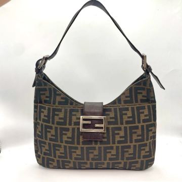 1円 ◎美品◎ FENDI フェンディ マンマバケット ハンドバッグ ワンショルダーバッグ ショルダーバッグ ズッカ ズッカ柄 FFロゴ