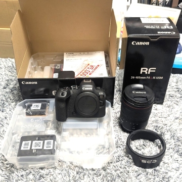 1円スタート 美品 新品感覚 付属品ほぼ未使用 元箱付き Canon EOS R6 Mark II RF24-105mm F4 L IS USM キヤノン レンズキット レンズセット