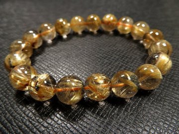 g2000円★太陽【タイチンルチル】水晶ブレスレットM★10mm 定価6.2万円