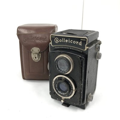 ROLLEI　ローライ　カメラ　フィルムカメラ　二眼レフカメラ　Rolleicord　f=7.5cm/1:4.5 f=7.5cm　ケース付き【DHAD8007】