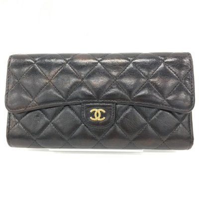 CHANEL　シャネル　財布　マトラッセ　XPUGJ15G　シールあり【DHADB024】