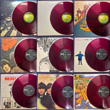 [良赤盤13枚まとめ] ビートルズ レコード LP Beatles オデオン Odeon red WAX vinyl Japanese