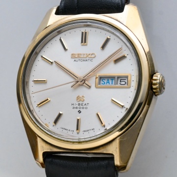６１グランドセイコー ウィークデーター 自動巻 HI-BEAT キャップゴールドケース 61GS GRAND SEIKO 6146-8000 稼動確認済み