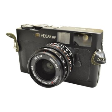 (4-26774) 計2点 KONIKA コニカ HEXAR RF M-HEXANON LENS 28mm F2.8 フィルムカメラ 簡易動作確認【緑和堂】