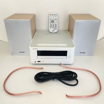 動作確認済み 2019年製 ONKYO X-U6 CDレシーバーシステム CR-U6 D-U6 ミニコンポ リモコン付 CDプレーヤー スピーカー 1スタ 1円スタート