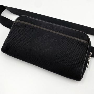 【最高級】LOUIS VUITTON ルイヴィトン ダミエ ジェアン アクロバット ノワール ショルダーバッグ ボディバッグ ウエストポーチ 黒 メンズ
