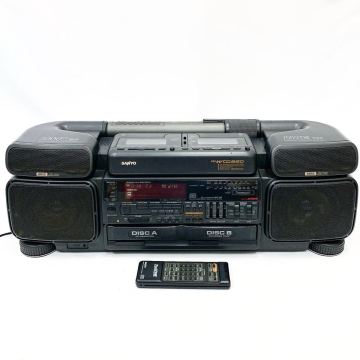 SANYO サンヨー ZOOSCENE PH-WCD950 CDラジカセ ステレオラジカセ ダブルカセット　リモコン　電源ケーブル付き　追加写真有り　R野0716