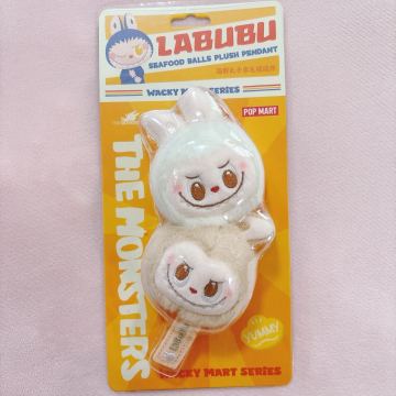ラブブ labubu シーフード ボール Seafood Balls Plush Pendant ポップマート POPMART ぬいぐるみペンダントthe monsters Wacky Mart 