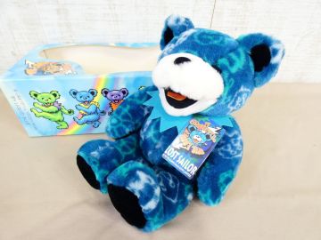 (S)(KO-24)LIQUID BLUE ぬいぐるみ テディベア A GREATFUL TEDDY BEAR LOST SAILOR ブルー×ホワイト 全長約37cm タグ・箱付き ＠80(7)