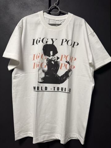 IGGY POP _ World-Tour 88 T_shirts XL タグ無 白 The Stooges Garage rock イギーポップ Nirvana