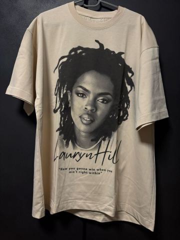ローリン・ヒル Lauryn Hill Tシャツ XXL シュプリームホワイト　R&B フージーズ バンド FUGEES　タグ無　LOVERS ROCK