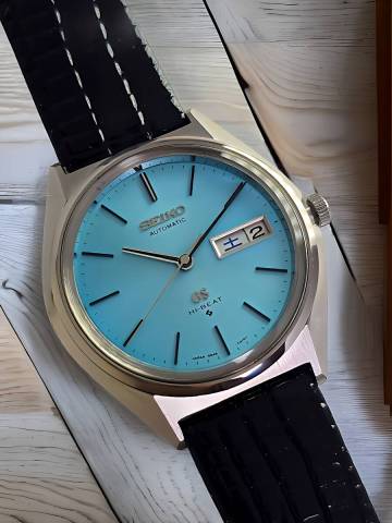 グランドセイコー GRAND SEIKO、 アイスブルー★自動巻きメンズ腕時計 (新品仕上げ&OH済み) 極美品