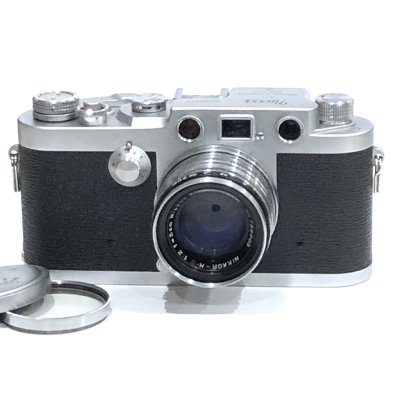 m001 J(60) ニッカ レンジファインダー 3-F レンズ NIKKOR-H・C 1:2 ｆ=5cm フィルムカメラ シャッターOK 現状渡し Nicca Camera Type 3F