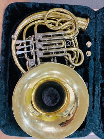 【SOB6011】 一円スタート ホルン Hans Hoyer ハンスホイヤー Model4802 ドイツ 動作確認不可 ドイツ 管楽器 音楽 付属あり