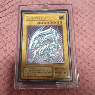 遊戯王 青眼の白龍 レリーフ SM-51 アルティメットレア ブルーアイズホワイトドラゴン 遊戯王カード コレクション 引退品 2期 傷有り