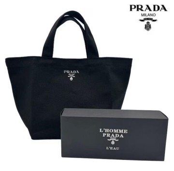 新品/未使用 PRADA/プラダ ノベルティ ミニ トートバッグ ブラック 送料無料