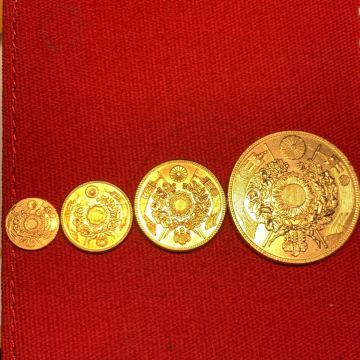 32.10g 金貨 大日本 明治　一圓二圓五圓十圓 硬貨 貨幣 古銭 有輪 