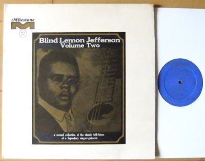 BLUES LP ■ Blind Lemon Jefferson / Volume Two [ US ORIG Milestone MLP 2007 ] '69 エンボスカヴァー