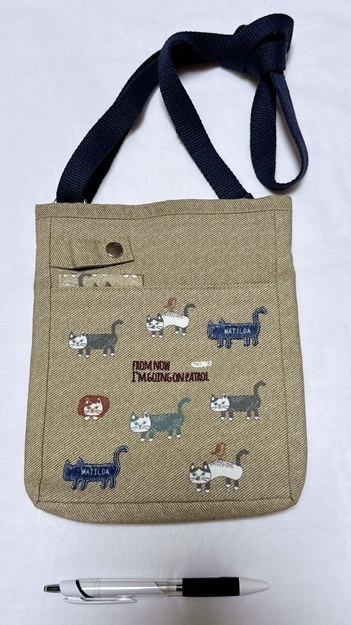 ◆クスグルジャパン ネコデザインショルダーバッグ ポシェット/未使用難有品