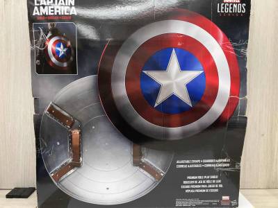 (本体キズあり)ハズブロ　キャプテンアメリカ　盾　MARVEL CAPTAIN AMERICA CHIELD 60cm