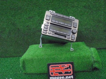 4FT4662 AFI3)) トヨタ プログレ JCG10 後期型 NC250プライムSL 純正 CD/カセットオーディオ+エアコンスイッチパネル　89030-51060