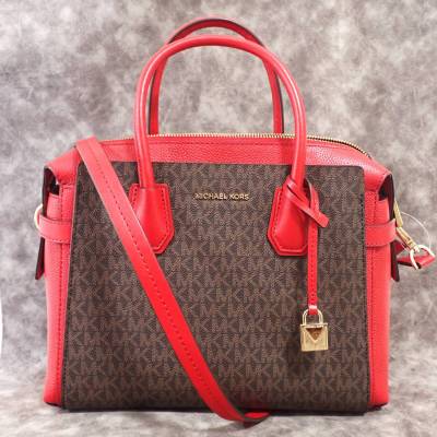 超美品 未使用 MICHAEL KORS マイケルコース 2wayバッグ ブラウン＆レッド ショルダーバッグ