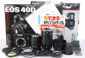 ◆初心者入門＆付属品多数◆ Canon キャノン EOS 40D 純正＆超望遠Ｗズームレンズセット