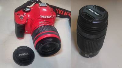 中古■PENTAX K-x ペンタックス smc★レッド/赤★広角レンズ★望遠レンズも■検索:デジタル一眼レフカメラキャノンニコンSONY富士フィルム