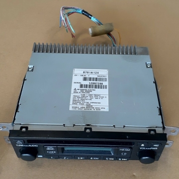三菱 純正 1DIN オーディオデッキ テストOK オレンジライト CDデッキ ラジオ AM FM チューナー 配線付属 14P 8701A124