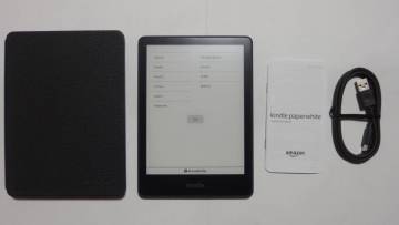 amazon カバー、フィルム付 kindle paperwhite 第11世代 シグニチャーエディション 32GB デニムブルー 広告なし M2L4EK 動作品