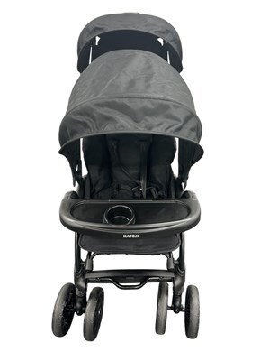 857801-9【直接取引限定：豊島区東池袋】KATOJI/カトージ 2人でゴーDX 2人乗り ベビーカー 多機能 ブラック 双子 2way ベビー/子供用品 