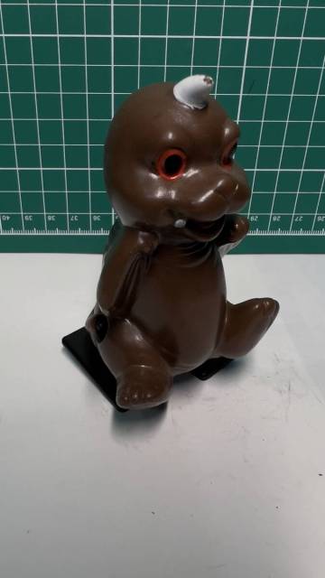 マルサントミー 昭和41年 赤ちゃんシリーズ ぺギラのこのこ玩具　/　アンティーク ビンテージ キャラクター ゼンマイ駆動テスト済