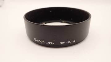 Canon BW-55-A 旧FD35mm F2、F3.5用 バヨネット式プラレンズフード　　ⅹ.42