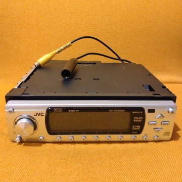☆カーステレオ DVDプレーヤー JVC KD-DV5000 119X2447 CD DVD FM/AM オーディオ 本体のみ ケンウッド KENWOOD