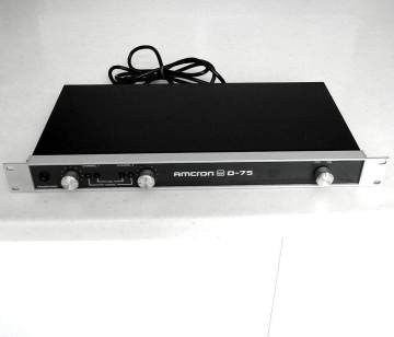 上物 完動 保証 使用僅少 AMCRON アムクロン D-75 プロ用パワーアンプ USA製 100V仕様 ヒビノ正規品 CROWN D75 ①