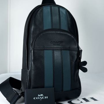 1円【 極美品 】コーチ COACH ボディバッグ クロスボディ レザー ショルダーバッグ 斜め掛け ビジネス 通勤 通学 メンズ