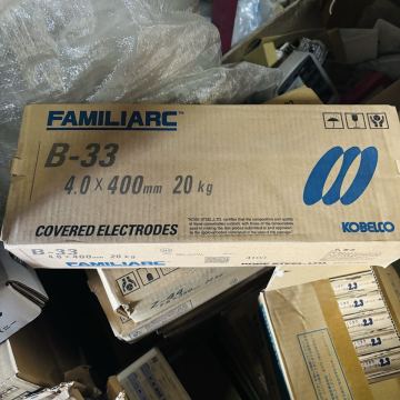神戸製鋼　被覆アーク溶接棒　B-33　4.0mm　20kg（5kg&times;4箱）新品未開封　送料無料　