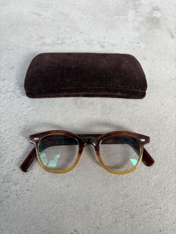 【special】 VINTAGE 本鼈甲 arnel shape 眼鏡 tow-tone アーネルシェイプ ウェリントン 良サイズ トロ甲 サングラス