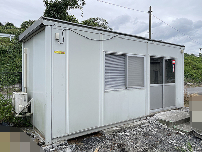 ■埼玉発■エアコン付き■三協フロンテアユニットハウス 4坪(8帖) CT-54J■プレハブ/コンテナハウス■W5,700×D2,350(mm)