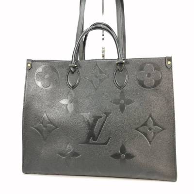 1スタ LOUIS VUITTON ルイヴィトン LV モノグラム アンプラント オンザゴー GM 2WAY トートバッグ ハンドバッグ M45320 ブラック 黒 1円