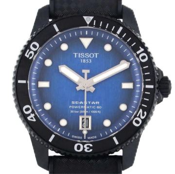 新品　ティソ シースター1000パワーマティック80 PVD T120.807.37.041.00 SS 自動巻