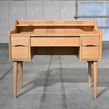 unico 7万「SIGNE」ドレッサーデスク オーク材 ナチュラル 引き出し 収納 机 化粧台 北欧スタイル 両袖 シグネ ウニコ_カリモク マルニ